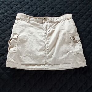 Lee Beige Cargo Mini Skort